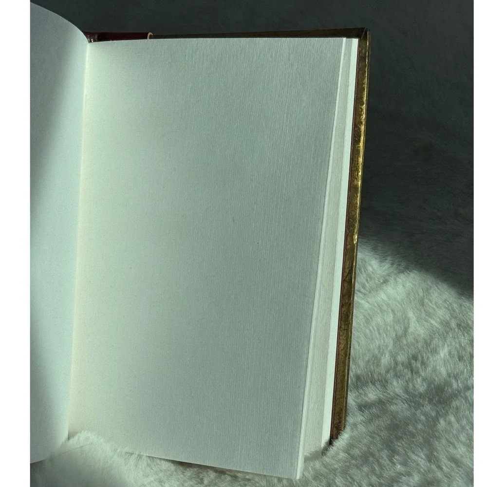 Matr Boomie Sustainable‎ Leather Journal Embossed Cover Red Spine Blank Pages